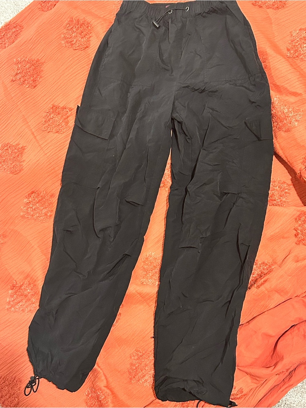 Black Cargo Jogger Pants- No Boundaries